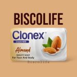 صابون کلونکس Clonex Almond با رایحه بادام 125 گرم 6تایی