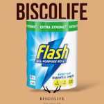 دستمال چندمنظوره فلش Flash انگلیس سایز بزرگ 150عددی