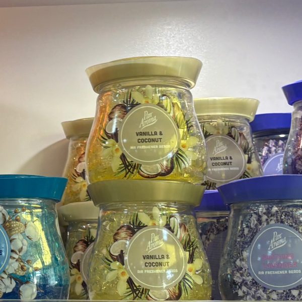 ژل توپی خوشبوکننده هوا Pan Aroma رایحه وانیل شیرین و نارگیل گرمسیری کشور انگلیس 280گرم - Image 2