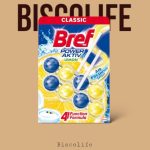 بوگیر و خوشبوکننده توالت فرنگی برف Bref  رایحه لیمو 8 عددی