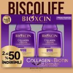 شامپو ضد ریزش و تقویتی بیوکسین حاوی کلاژن و بیوتین پک 2 عددی حجم 300 میلی