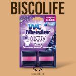 قرص بوگیر و جرمگیر توالت مکعبی برند Wc Meister آلمان (رنگ آب بنفش)