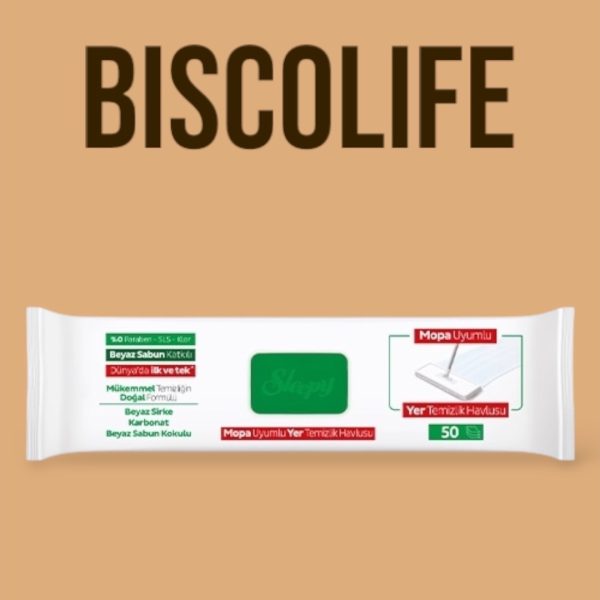 حوله مرطوب تمیز کننده کف و پارکت سازگار با mopa اسلیپی 50عددی - Image 3