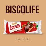 کوکی ژله ای روشن لاویتا اوکراین با طعم توت فرنگی و روکش شکلاتی 135گرم