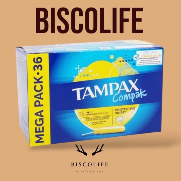 تامپون تامپکس کامپک دو قطره 36عددی Tampax Compak - Image 2