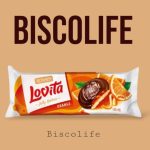 کوکی ژله ای روشن لاویتا اوکراین با طعم پرتغال و روکش شکلاتی 135گرم