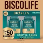 شامپو مغذی و ترمیم کننده بیوکسین حاوی روغن آرگان و کراتین پک 2 عددی حجم 300 میل