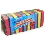 اسکاج ظرفشویی Duzzit مدل رنگارنگ– پک 20 عددی